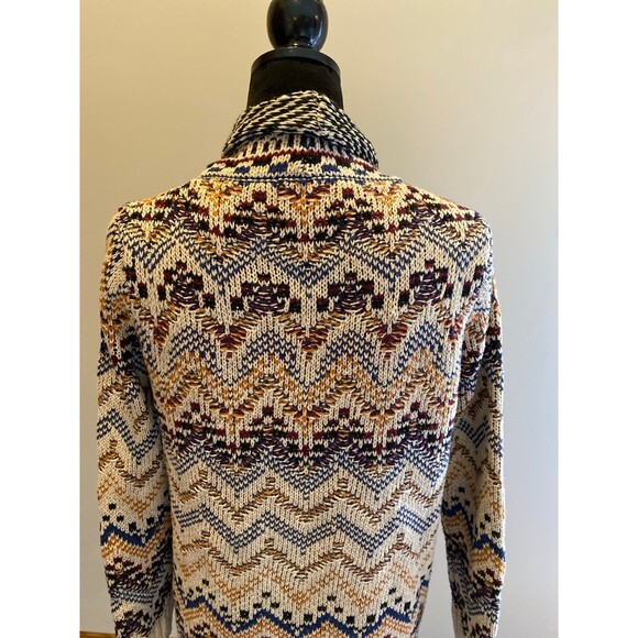 ADORA Oversized Cardigan Sweater Sz Small Multicolor Southwest or Tribal Pattern - Picture 7 of 12